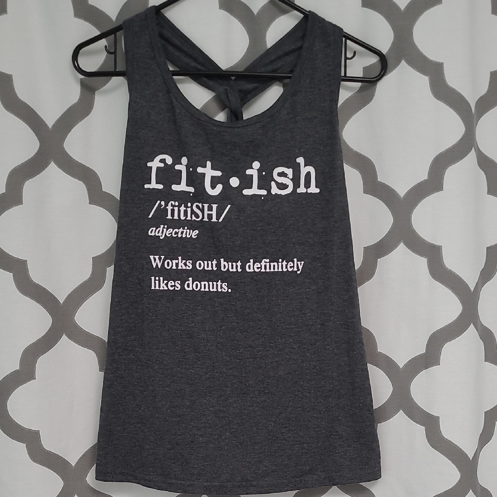 Women's Fitish Charcoal Tank Top
